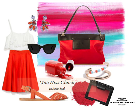 Our styling tips on how to wear the Mini Hiss Clutch!